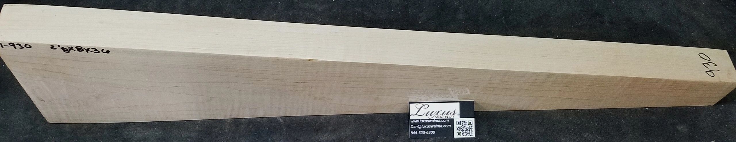 Maple rifle blank # 1-930