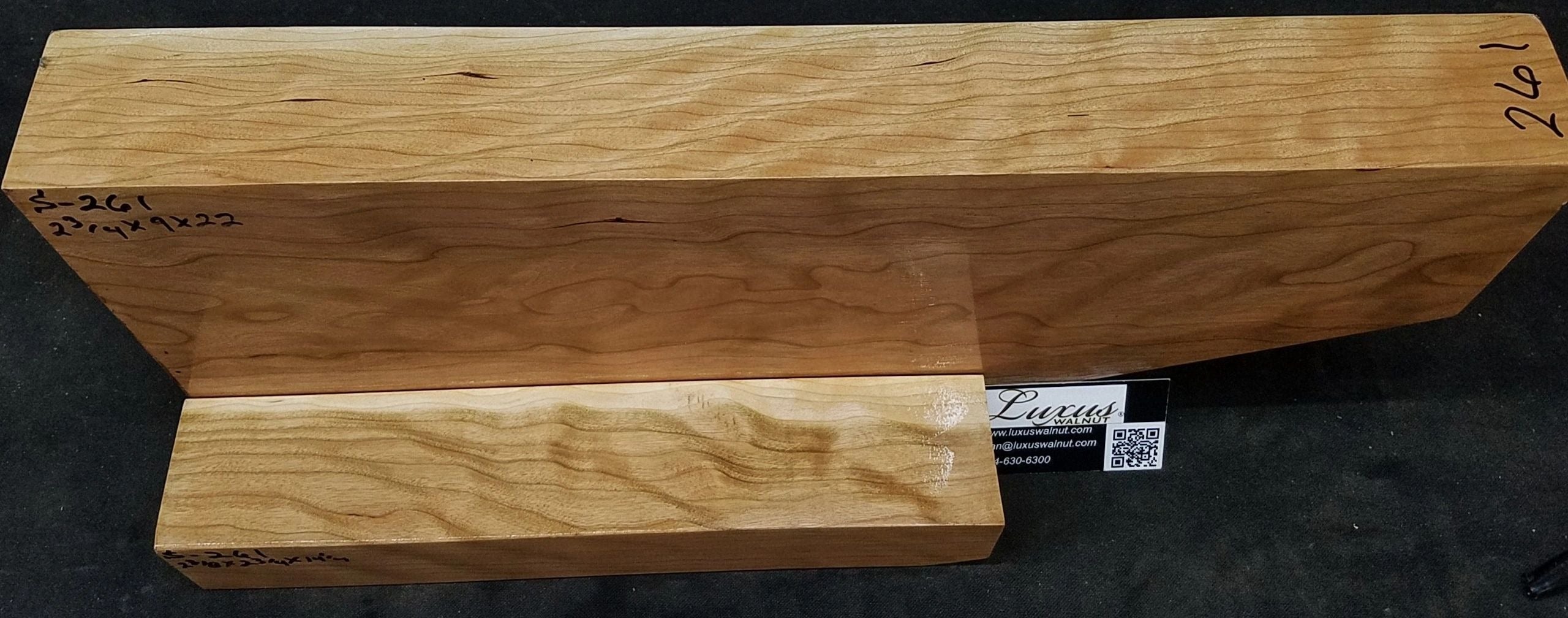 Extra Fancy Cherry Shotgun/Double Rifle Blank # S-261