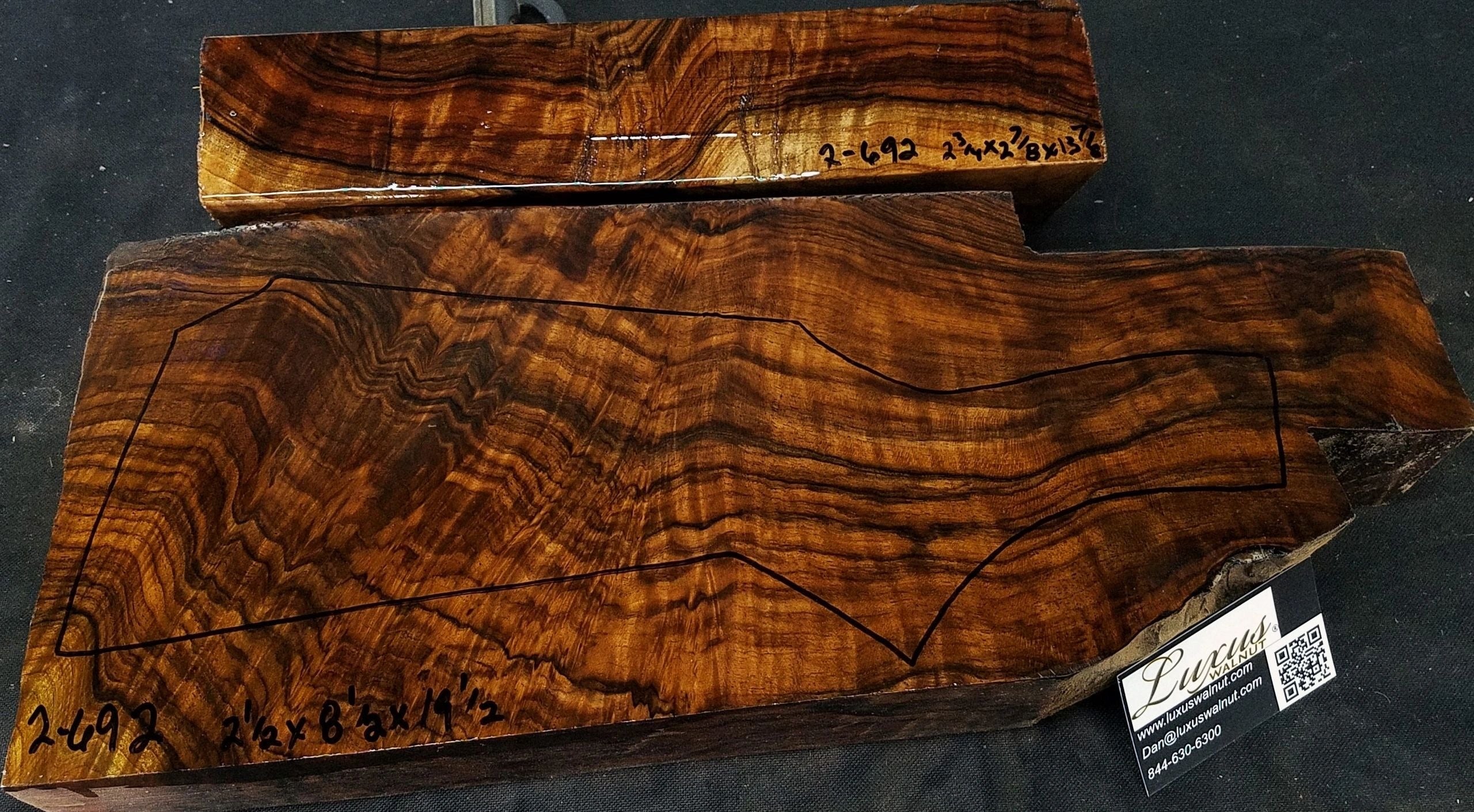 2-Piece Shotgun / Double Rifle Blank #2-692