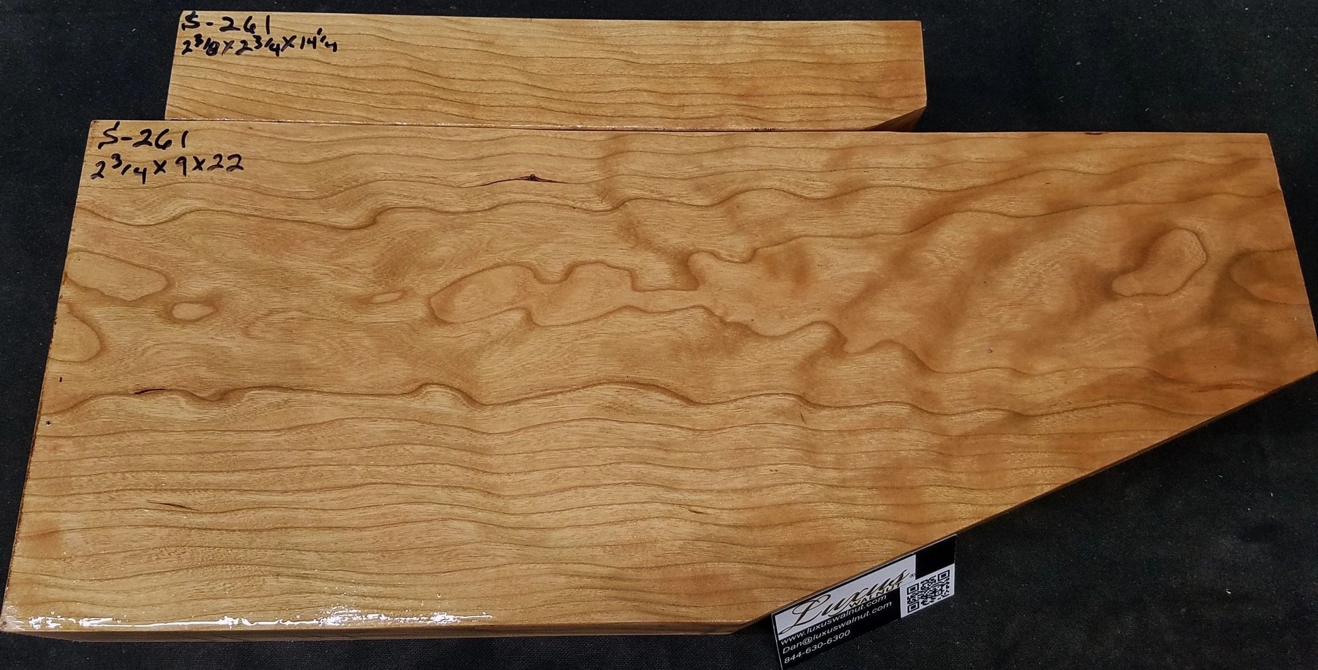 Extra Fancy Cherry Shotgun/Double Rifle Blank # S-261