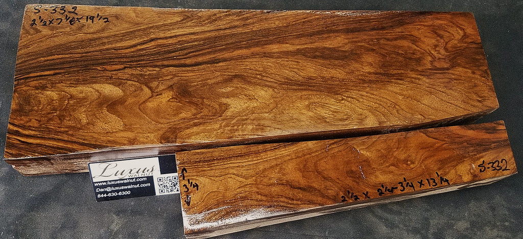 2-Piece Shotgun / Double Rifle Blank #S-322