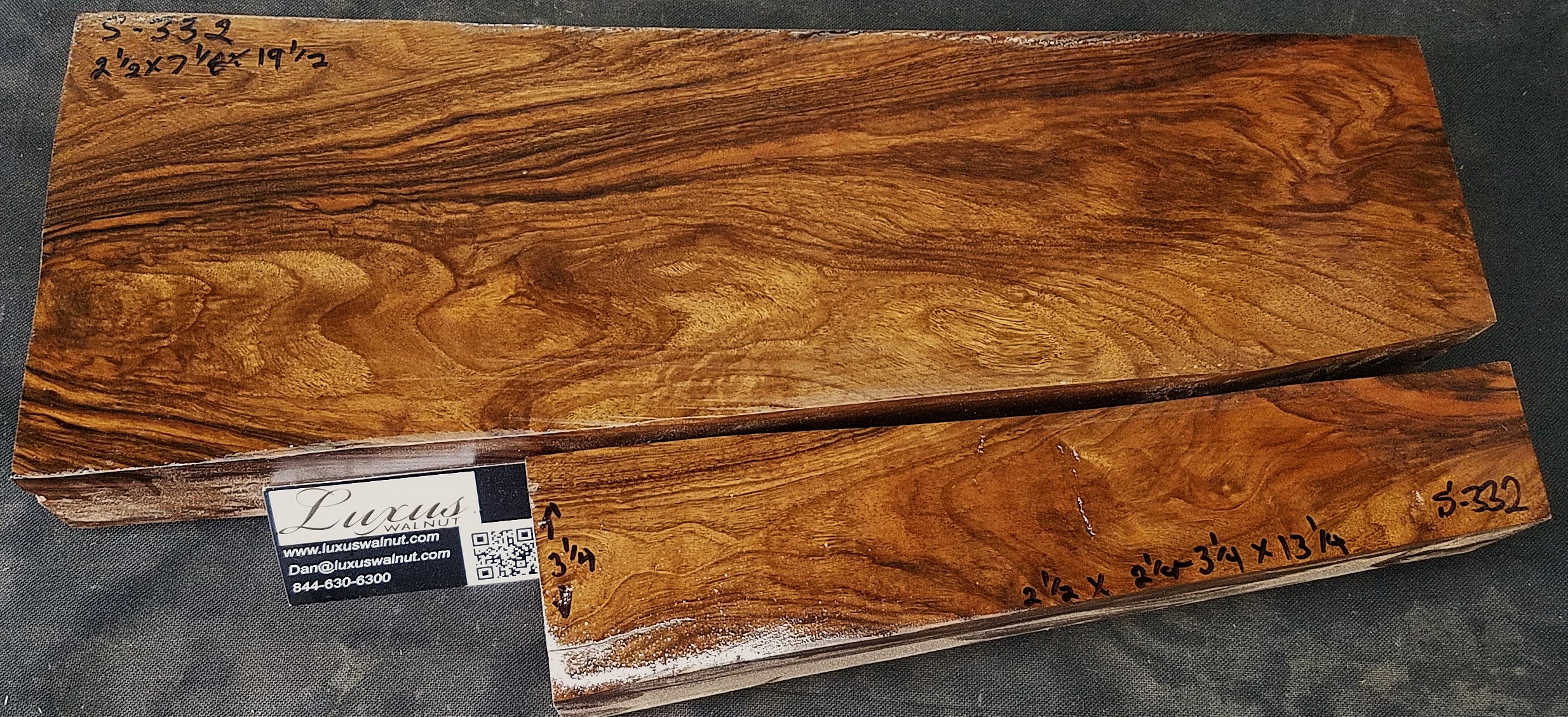 2-Piece Shotgun / Double Rifle Blank #S-322